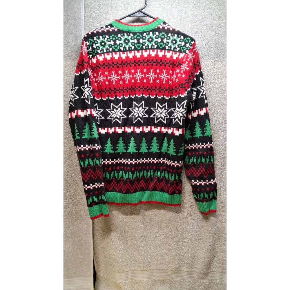 Celebrate Together Tree Rexosaurus Ugly Christmas Sweater Mens Medium Dinosaur/8 - Picture 3 of 3